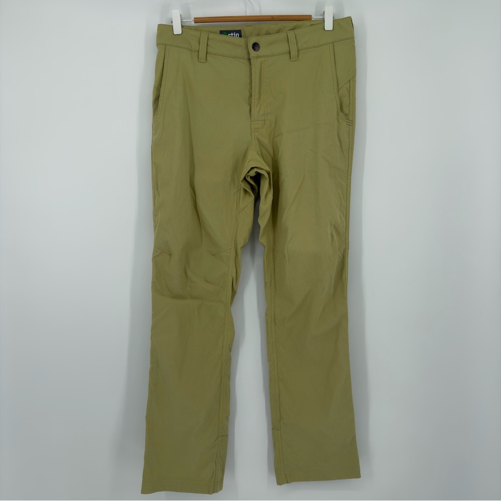 Stio Men’s Outdoor Hiking Pants‎ 32R Green Stretch Trail Travel Pants
